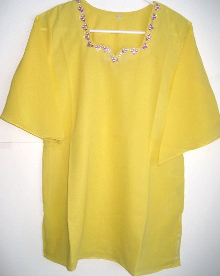 Yellow Georgette Blouse