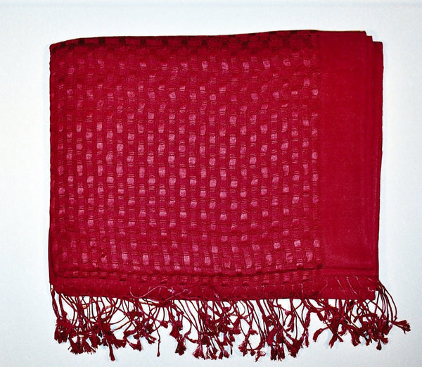 Red Cashmere/ Silk Scarf